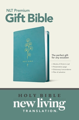 Premium Gift Bible NLT (Red Letter, Leatherlike, Teal) Bible Tyndale House Publishers