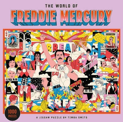 The World of Freddie Mercury 1000 Piece Puzzle: A Jigsaw Puzzle Board Games Laurence King