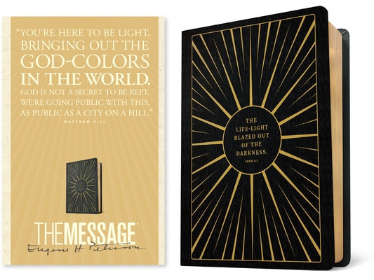 The Message Anniversary Edition (Leather-Look, Life-Light Black) Bible NavPress Publishing Group