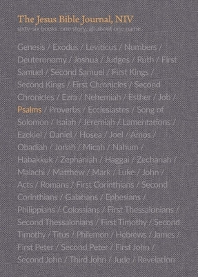 The Jesus Bible Journal, Psalms, Niv, Paperback, Comfort Print Bible Zondervan