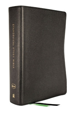 Nkjv, Evangelical Study Bible, Genuine Leather, Black, Red Letter, Thumb Indexed, Comfort Print: Christ-Centered. Faith-Building. Mission-Focused. Bible Thomas Nelson