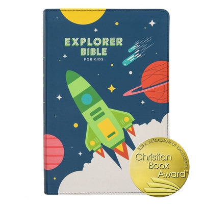 CSB Explorer Bible for Kids, Blast Off Leathertouch, Indexed Bible Holman Bibles