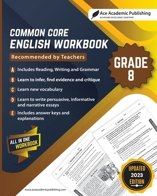 Common Core English Workbook: Grade 8 Paperback Ace Academic Publishing