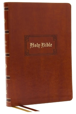 KJV Bible, Giant Print Thinline Bible, Vintage Series, Leathersoft, Tan, Red Letter, Comfort Print: King James Version Bible Thomas Nelson