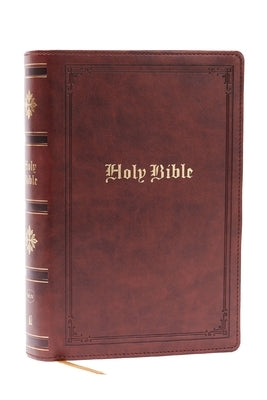 NKJV Bible: Personal Size Giant Print, Brown Leathersoft, Holy Bible, Red Letter, Comfort Print: New King James Version Bible Thomas Nelson