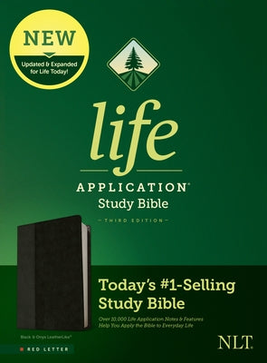 NLT Life Application Study Bible, Third Edition (Red Letter, Leatherlike, Black/Onyx) Bible Tyndale House Publishers