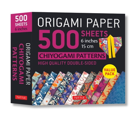 Origami Paper 500 Sheets Chiyogami Patterns 6 15cm: Tuttle Origami Paper: Double-Sided Origami Sheets Printed with 12 Different Designs (Instructions Other Tuttle Publishing
