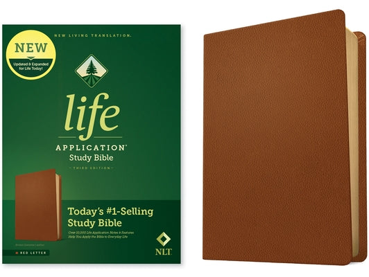 NLT Life Application Study Bible, Third Edition (Genuine Leather, Brown, Red Letter) Bible Tyndale House Publishers
