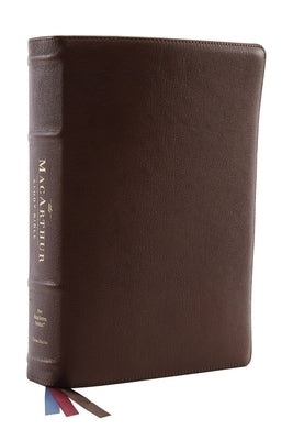 Nkjv, MacArthur Study Bible, 2nd Edition, Premium Goatskin Leather, Black, Premier Collection, Comfort Print: Unleashing God's Truth One Verse at a Ti Bible Thomas Nelson