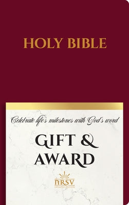 NRSV Updated Edition Gift & Award Bible (Imitation Leather, Burgundy) Bible Hendrickson Publishers