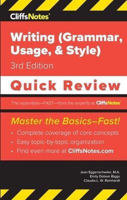 CliffsNotes Writing (Grammar, Usage, and Style): Quick Review Paperback Cliffsnotes