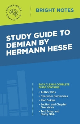 Study Guide to Demian by Hermann Hesse Paperback Dexterity