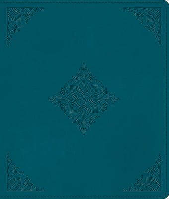 ESV Journaling Bible (Trutone, Deep Teal, Fleur-De-Lis Design) Crossway