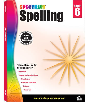 Spectrum Spelling, Grade 6: Volume 33 Paperback Spectrum