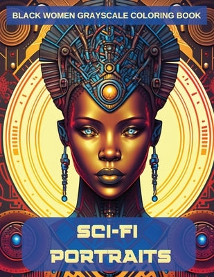 Sci-Fi Portraits: Black Women Grayscale Coloring Book Paperback Kuumba Publishing