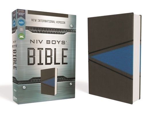 Niv, Boys Bible, Leathersoft, Gray/Blue, Comfort Print Bible Zonderkidz
