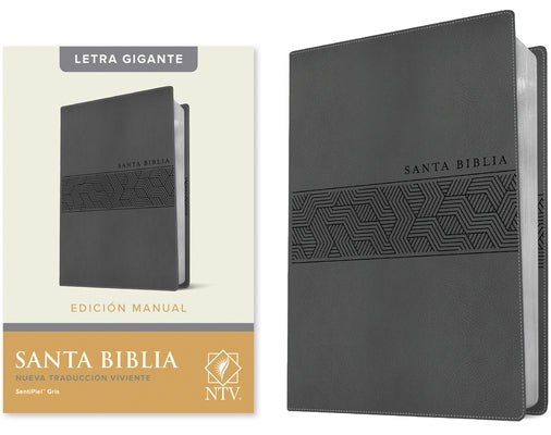 Santa Biblia Ntv, Edición Manual, Letra Gigante (Sentipiel, Gris, Letra Roja) by Tyndale