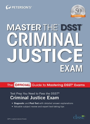 Master the Dsst Criminal Justice Exam Paperback Peterson's