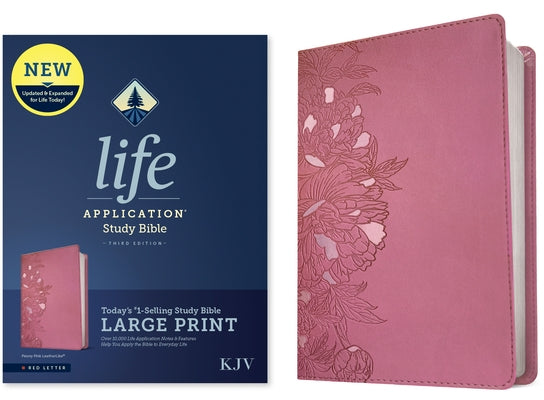 KJV Life Application Study Bible, Third Edition, Large Print (Leatherlike, Peony Pink, Red Letter) Bible Tyndale House Publishers