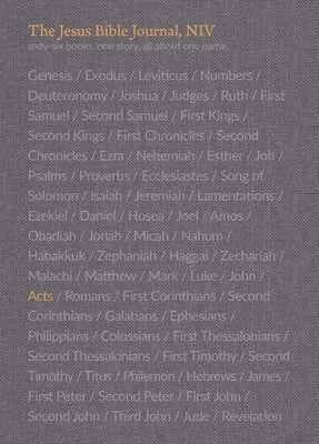 The Jesus Bible Journal, Acts, Niv, Paperback, Comfort Print Bible Zondervan