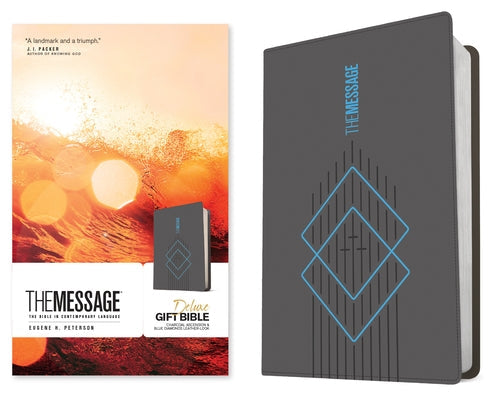 The Message Deluxe Gift Bible (Leather-Look, Charcoal Ascension and Blue Diamonds): The Bible in Contemporary Language Bible NavPress Publishing Group