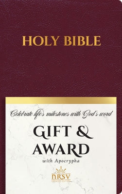 NRSV Updated Edition Gift & Award Bible with Apocrypha (Imitation Leather, Burgundy) Bible Hendrickson Publishers