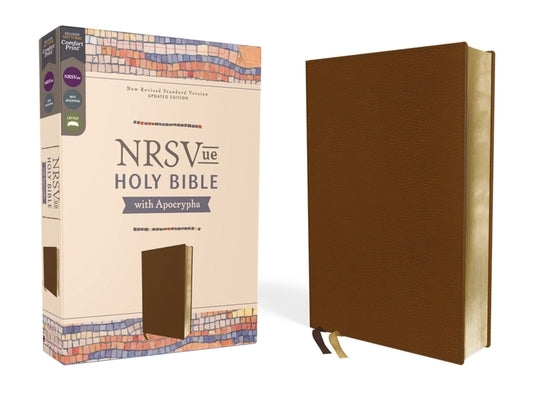 Nrsvue, Holy Bible with Apocrypha, Leathersoft, Brown, Comfort Print Bible Zondervan