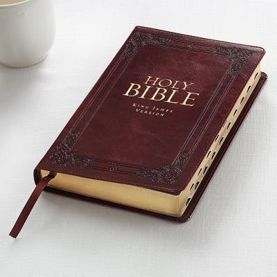 KJV Standard Size Thumb Index Edition: Burgundy Imitation Leather Christian Art Gifts Inc