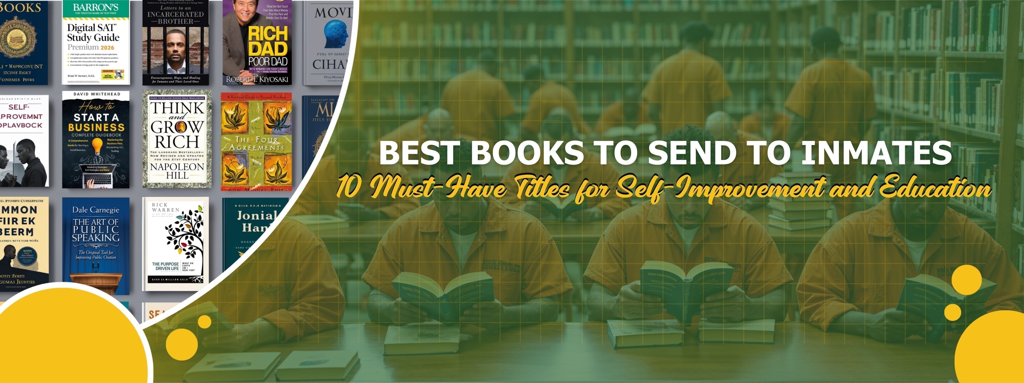 Best Books to Send to Inmates: 10 Must-Have Titles for Self-Improvement and Education from California Corrections Bookstore