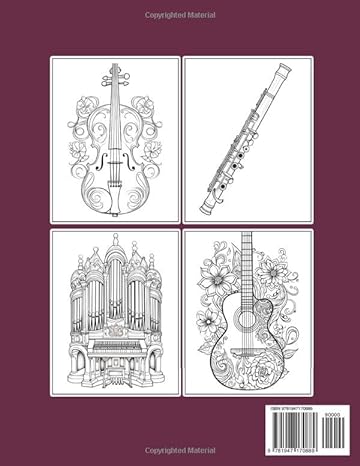 Music Coloring Book For Inmates: 70 Coloring Pages For Adults With Beautiful Stress Relieving Designs for Relaxation, Mindfulness, Gift For Men Women In Jail And Music Lovers Paperback – October 6, 2023 - CA Corrections Bookstore