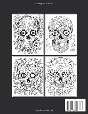 Skulls Coloring Book For Inmates: 70 Coloring Pages For Adults With Beautiful Stress Relieving Designs for Relaxation, Mindfulness, Gift For Men Women In Jail And Skulls Lovers - CA Corrections Bookstore