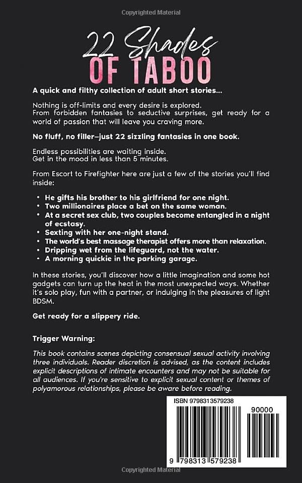 22 Shades of Taboo: Erotica Short Stories, Quick and Filthy Bedtime Stories for Adults