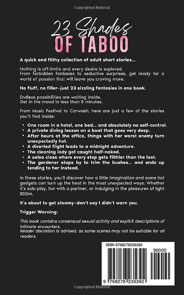 23 Shades of Taboo: Erotica Short Stories, Quick and Filthy Bedtime Stories for Adults