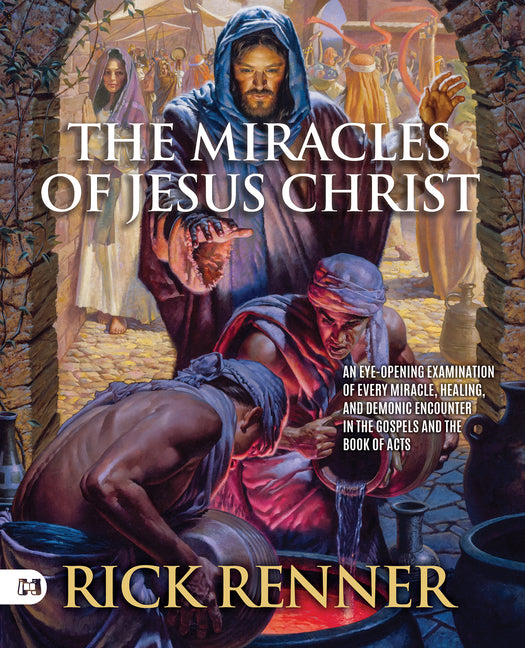 Paperback book titled "The Miracles of Jesus Christ" by Harrison House, featuring a cover image with religious artwork.