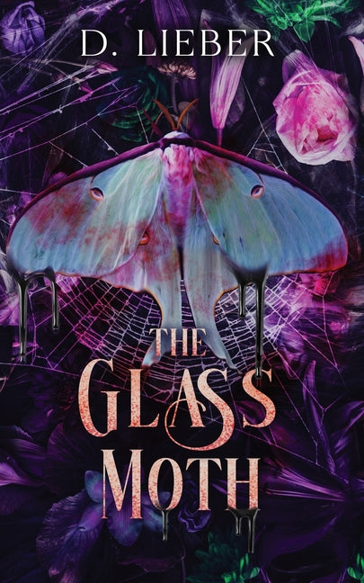 Paperback of The Glass Moth novel by Ink & Magick, featuring a book cover with abstract glass and moth artwork.