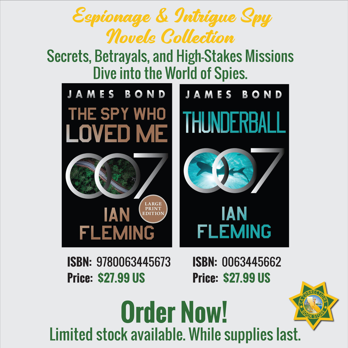 Espionage & Intrigue Spy Novels Collection Bundle