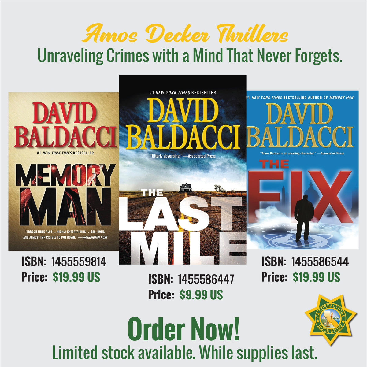 Amos Decker Thrillers Bundle