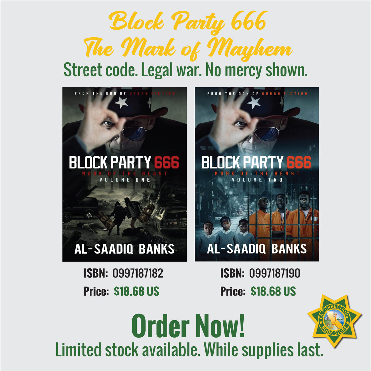 Block Party 666 Mark of Mayhem Bundle — Volume One and Two by Al-Saadiq Banks, From the Don of Urban Fiction