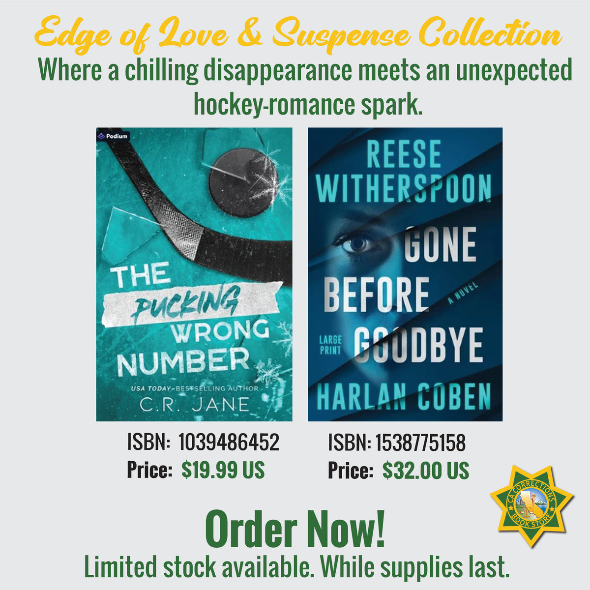 Edge of Love and Suspense bundle featuring The Pucking Wrong Number and Gone Before Goodbye