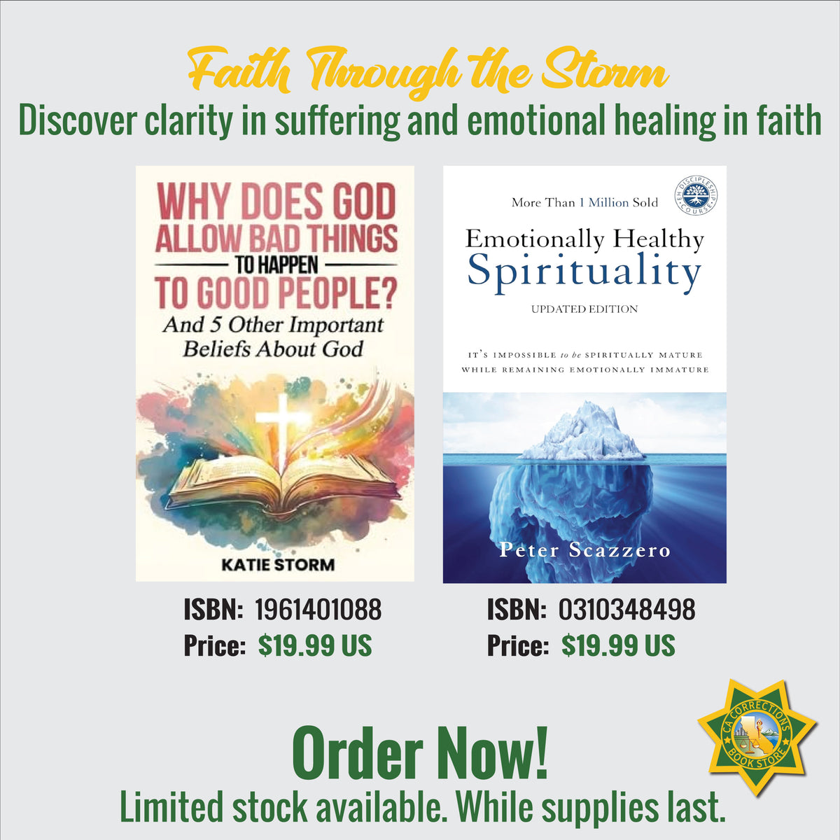 Faith Through the Storm bundle featuring books by Katie Storm and Peter Scazzero