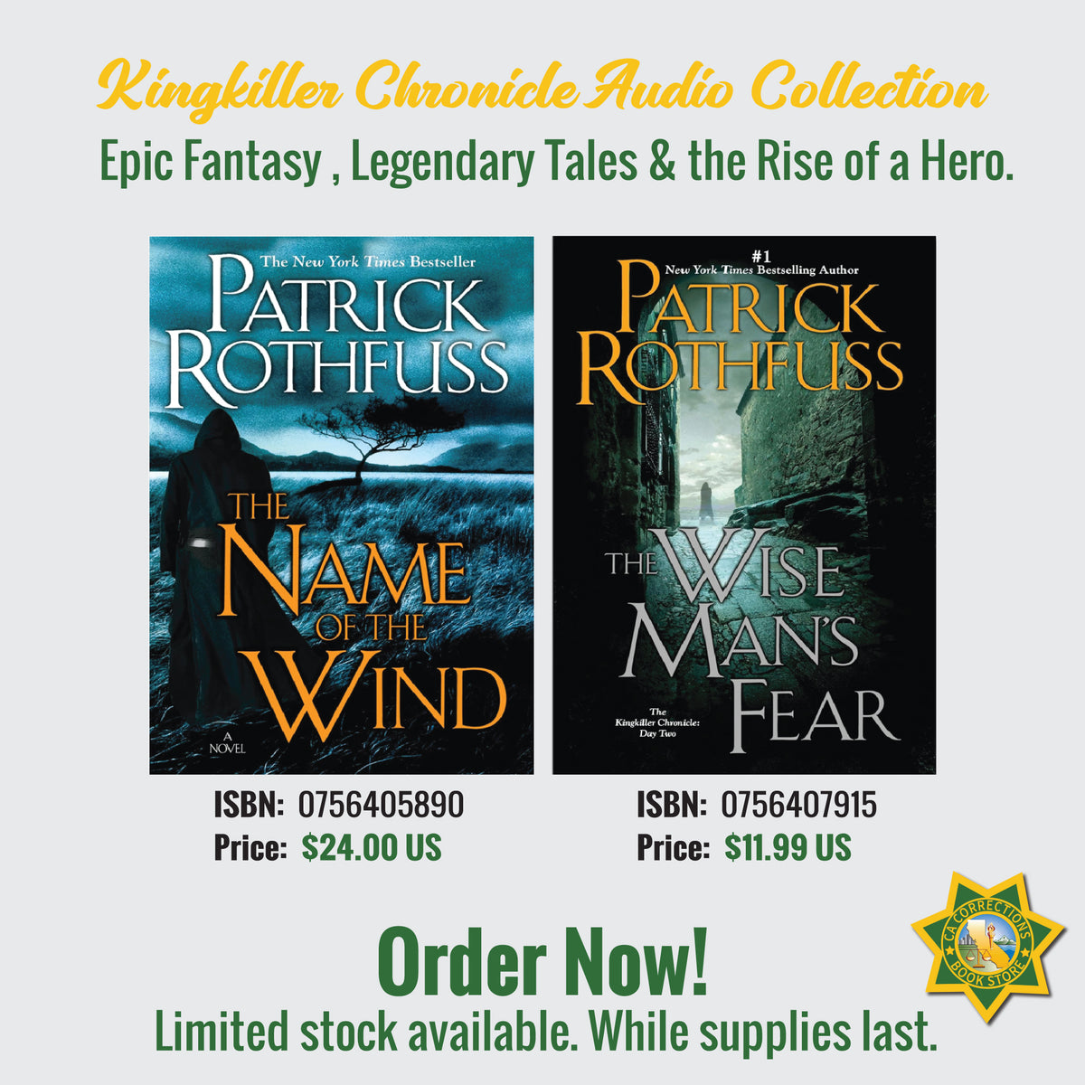 Kingkiller Chronicle Audio Collection Bundle