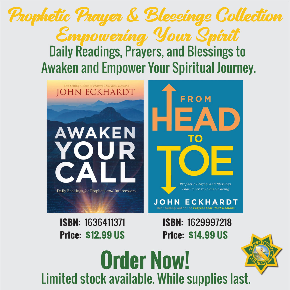 Prophetic Prayer and Blessings Collection featuring Awaken Your Call and From Head to Toe by John Eckhardt