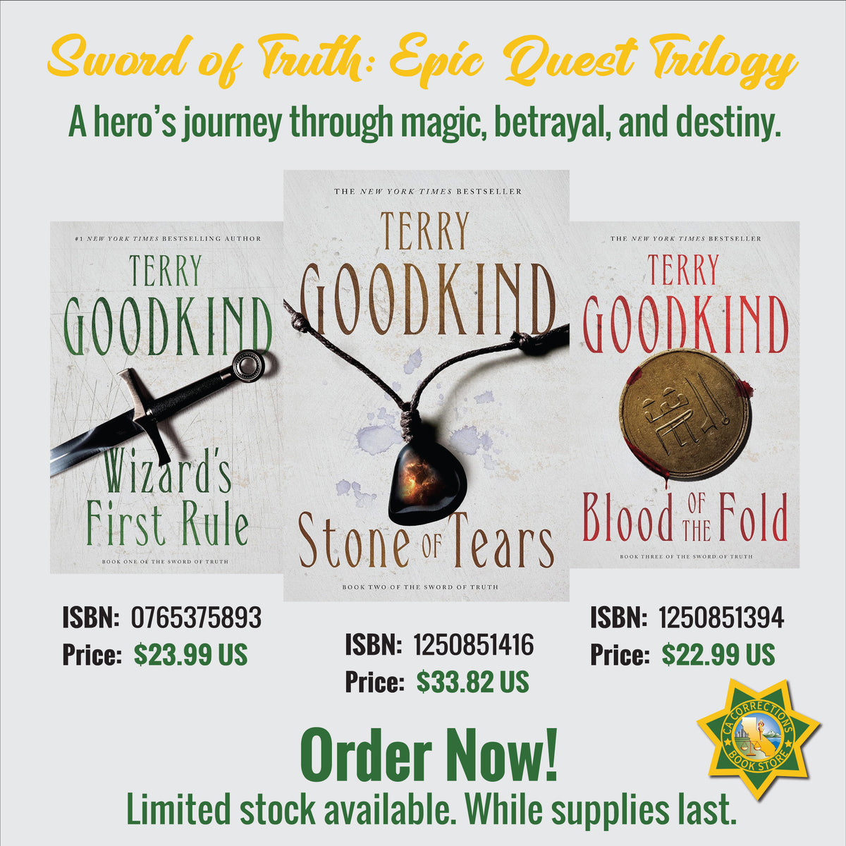 Sword of Truth: Epic Quest Trilogy Bundle