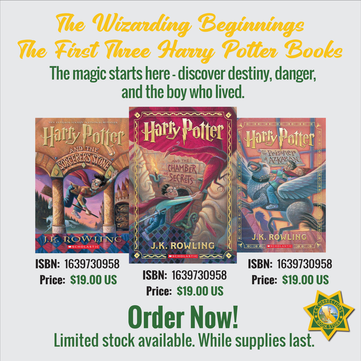 The Wizarding Beginnings: The First Three Harry Potter Books Bundle