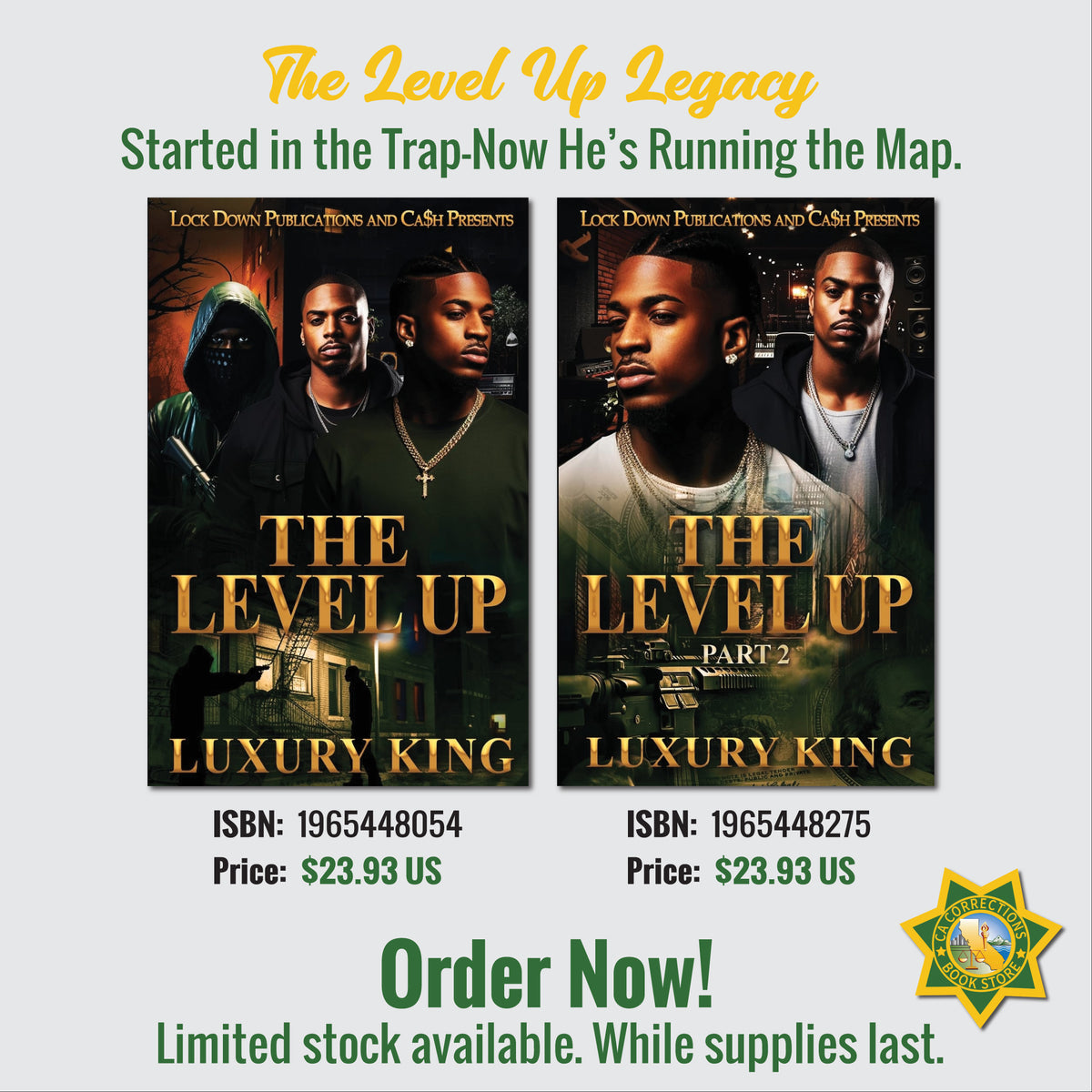 Luxury King The Level Up Legacy book bundle featuring two books, with covers displayed in this image.