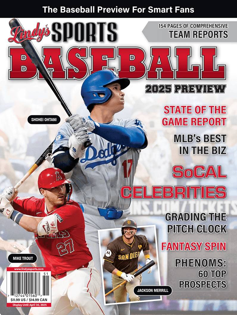 2025 Lindy's Baseball Preview Magazine / Covers Vary Sports Publications LINDY'S SPORTS Los Angeles / Anaheim