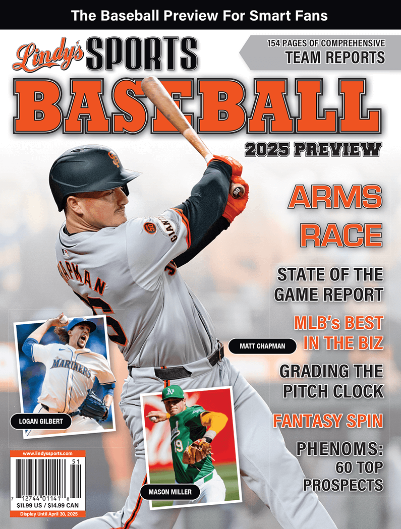 2025 Lindy's Baseball Preview Magazine / Covers Vary Sports Publications LINDY'S SPORTS SF / Oakland / Seattle