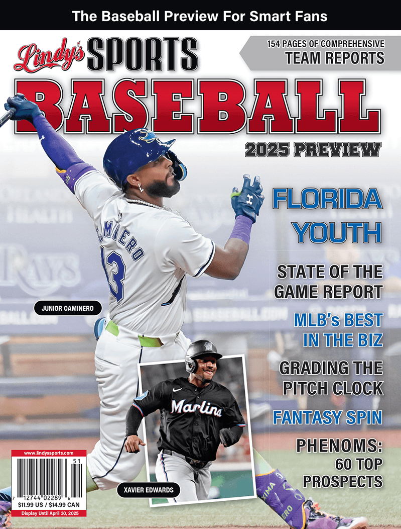2025 Lindy's Baseball Preview Magazine / Covers Vary Sports Publications LINDY'S SPORTS Florida / Tampa Bay
