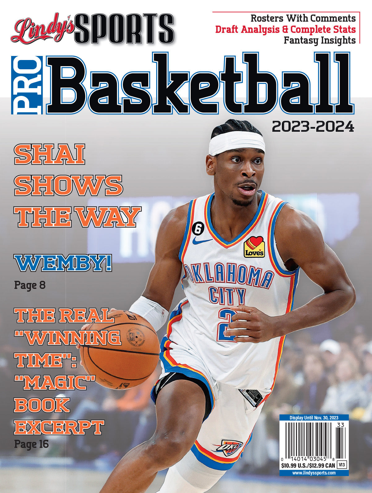 Lindy's Sports 2023-24 Pro Basketball Magazine - PRE ORDER - CA Corrections Book Store