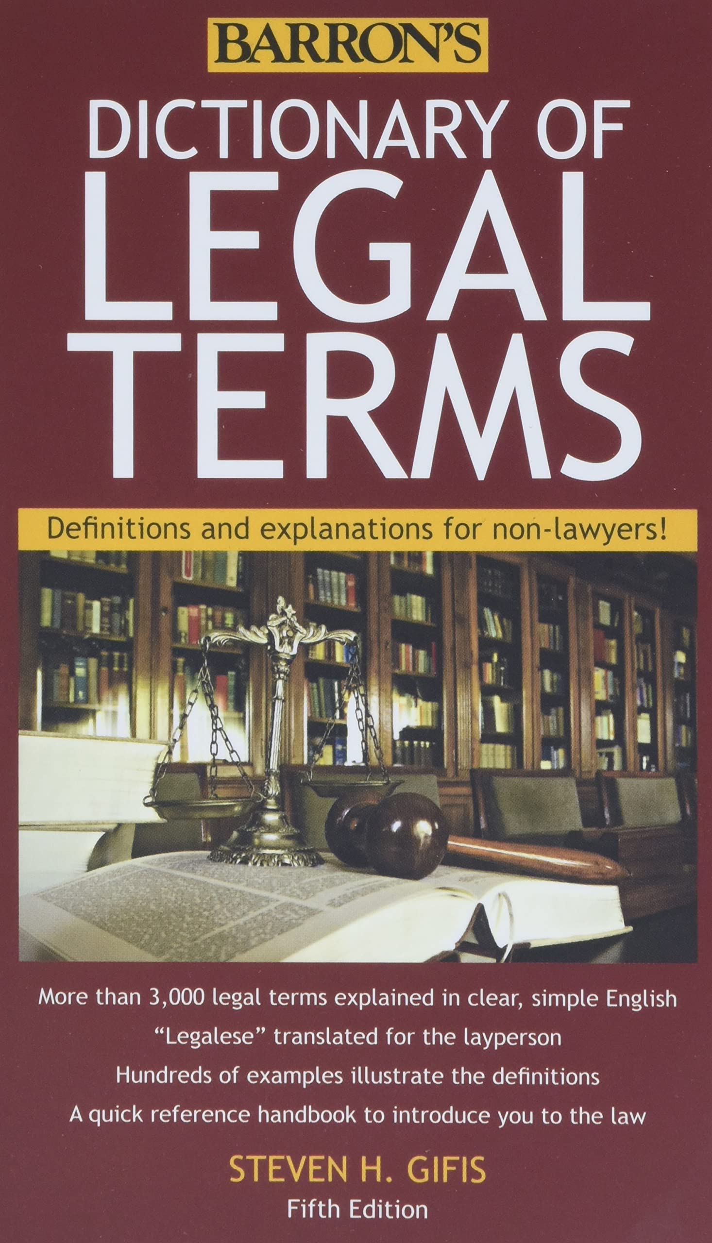 Dictionary of Legal Terms: Definitions and Explanations for Non-Lawyers  - CA Corrections Bookstore
